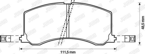 Jurid 572399J - Brake Pad Set, disc brake autospares.lv