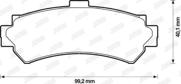 Jurid 572398J - Brake Pad Set, disc brake autospares.lv
