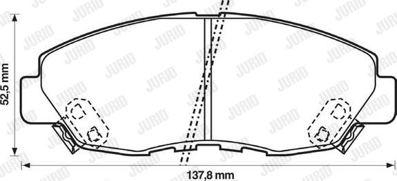 Jurid 572349J - Brake Pad Set, disc brake autospares.lv