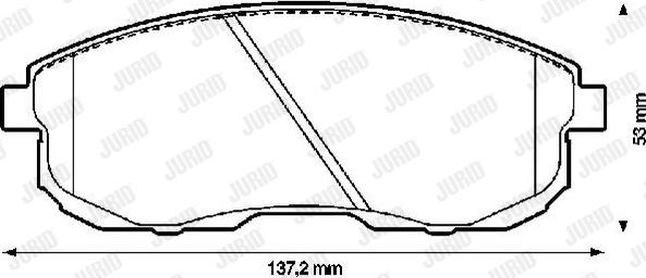 Jurid 572345J - Brake Pad Set, disc brake autospares.lv