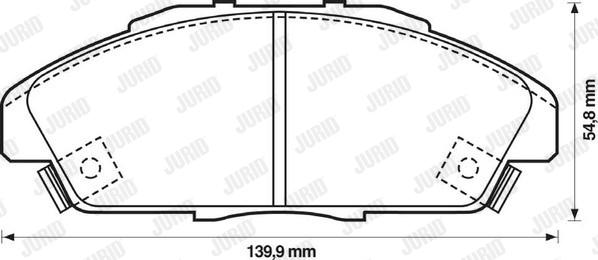 Jurid 572354J - Brake Pad Set, disc brake autospares.lv