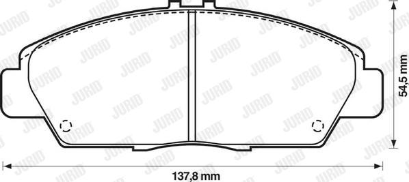 Jurid 572350J - Brake Pad Set, disc brake autospares.lv