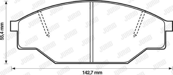 Jurid 572363J - Brake Pad Set, disc brake autospares.lv