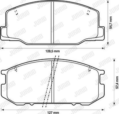 Jurid 572305J - Brake Pad Set, disc brake autospares.lv