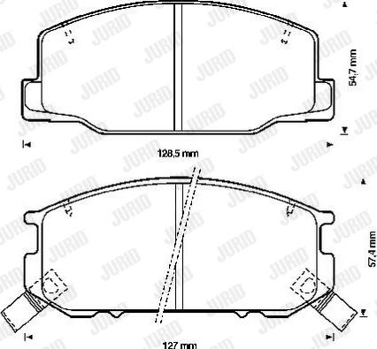 Jurid 572306J - Brake Pad Set, disc brake autospares.lv