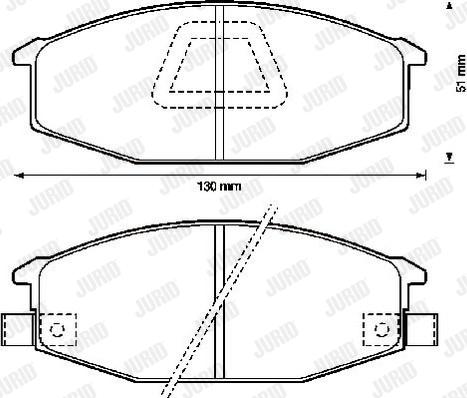 Jurid 572314J - Brake Pad Set, disc brake autospares.lv