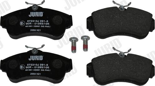 Jurid 572310J - Brake Pad Set, disc brake autospares.lv