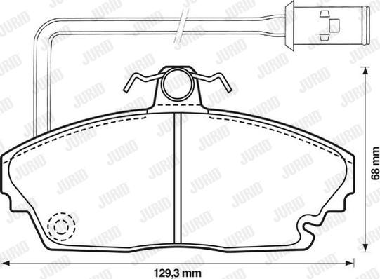 Jurid 572311J - Brake Pad Set, disc brake autospares.lv