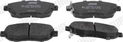 Jurid 572380J - Brake Pad Set, disc brake autospares.lv