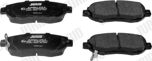 Jurid 572380J - Brake Pad Set, disc brake autospares.lv