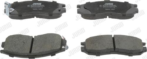 Jurid 572381J - Brake Pad Set, disc brake autospares.lv