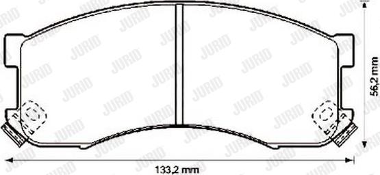 Jurid 572336J - Brake Pad Set, disc brake autospares.lv