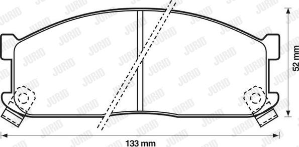 Jurid 572332J - Brake Pad Set, disc brake autospares.lv