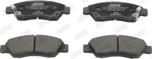 Jurid 572324J - Brake Pad Set, disc brake autospares.lv