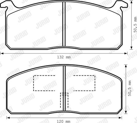 Jurid 572326J - Brake Pad Set, disc brake autospares.lv