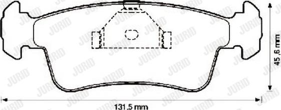 Jurid 572323J - Brake Pad Set, disc brake autospares.lv