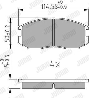 Jurid 572375J - Brake Pad Set, disc brake autospares.lv