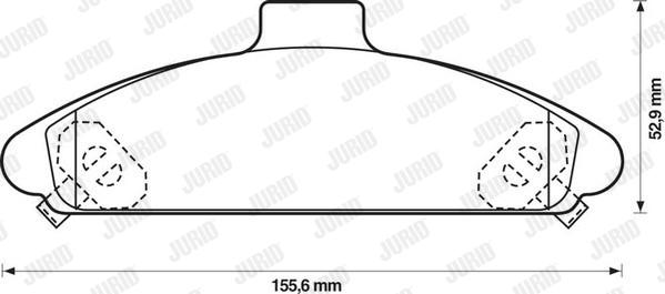 Jurid 572371J - Brake Pad Set, disc brake autospares.lv
