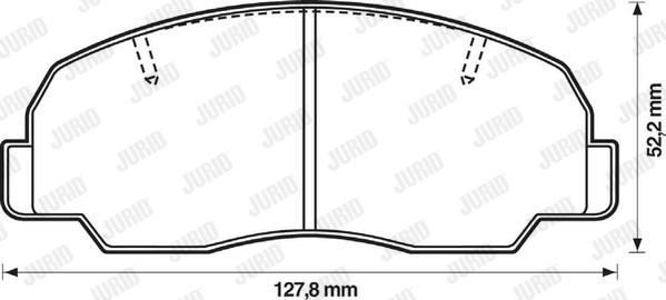 Jurid 572293J - Brake Pad Set, disc brake autospares.lv