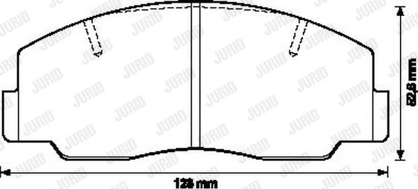 Jurid 572297J - Brake Pad Set, disc brake autospares.lv