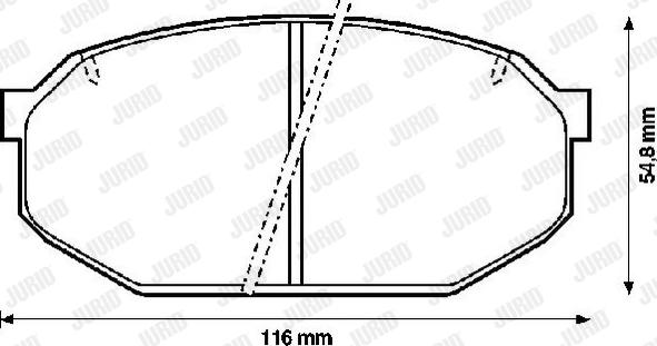 Jurid 572243J - Brake Pad Set, disc brake autospares.lv