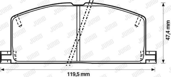 Jurid 572255J - Brake Pad Set, disc brake autospares.lv