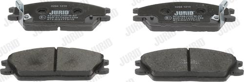 Jurid 572269J - Brake Pad Set, disc brake autospares.lv