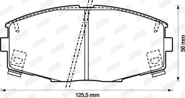 Jurid 572266J - Brake Pad Set, disc brake autospares.lv