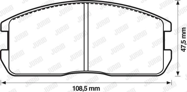 Jurid 572209J - Brake Pad Set, disc brake autospares.lv