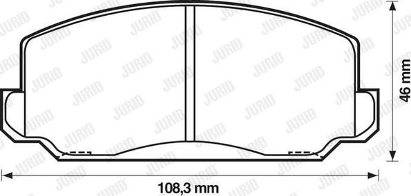 Jurid 572205J - Brake Pad Set, disc brake autospares.lv