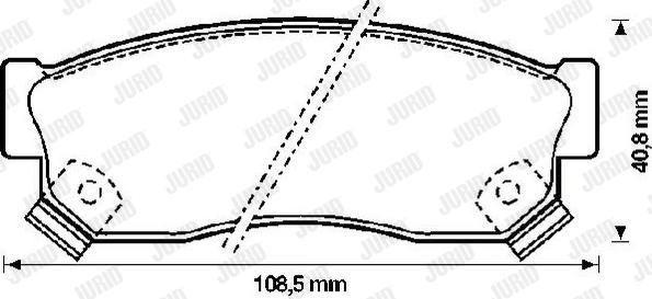 Jurid 572207J - Brake Pad Set, disc brake autospares.lv