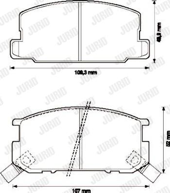 Jurid 572219J - Brake Pad Set, disc brake autospares.lv