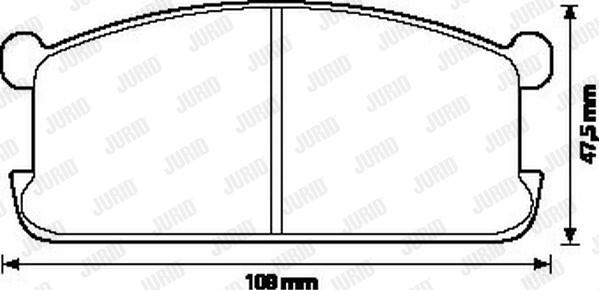 Jurid 572216J - Brake Pad Set, disc brake autospares.lv