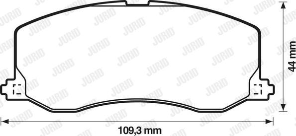 Jurid 572217J - Brake Pad Set, disc brake autospares.lv