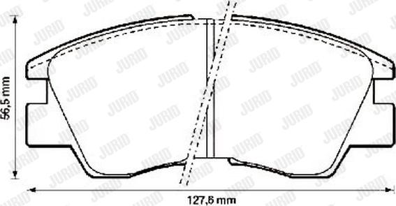 Jurid 572280J - Brake Pad Set, disc brake autospares.lv