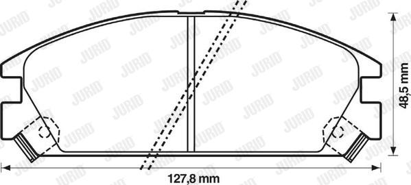 Jurid 572288J - Brake Pad Set, disc brake autospares.lv