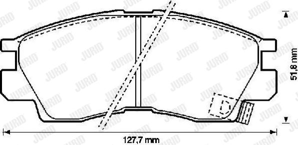 Jurid 572282J - Brake Pad Set, disc brake autospares.lv