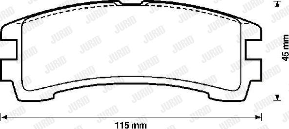 Jurid 572234J - Brake Pad Set, disc brake autospares.lv