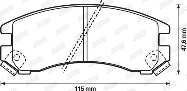 Jurid 572236J - Brake Pad Set, disc brake autospares.lv