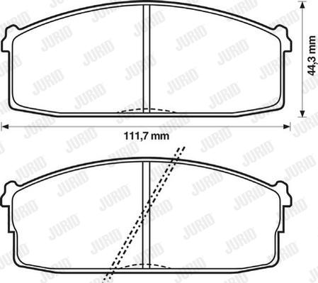 Jurid 572230J - Brake Pad Set, disc brake autospares.lv