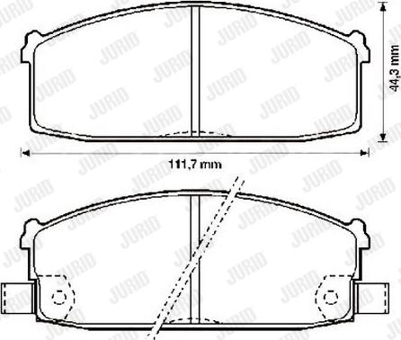 Jurid 572233J - Brake Pad Set, disc brake autospares.lv