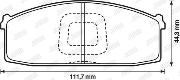 Jurid 572232J - Brake Pad Set, disc brake autospares.lv