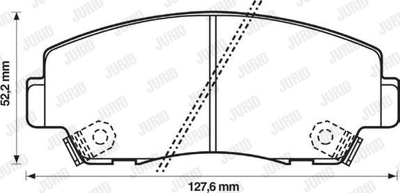 Jurid 572279J - Brake Pad Set, disc brake autospares.lv
