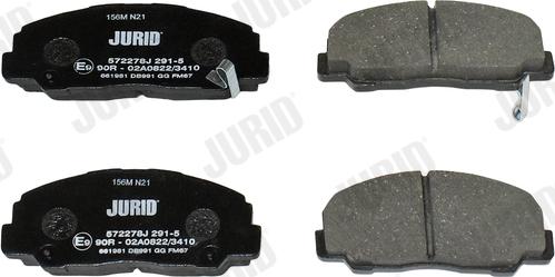 Jurid 572278J - Brake Pad Set, disc brake autospares.lv