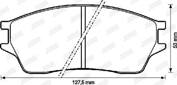 Jurid 572273J - Brake Pad Set, disc brake autospares.lv