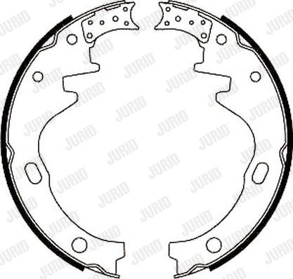 Jurid 361467J - Brake Shoe Set autospares.lv