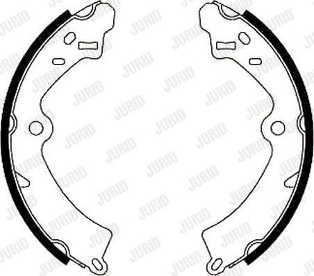 Jurid 361408J - Brake Shoe Set autospares.lv