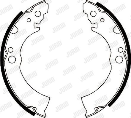 Jurid 361402J - Brake Shoe Set autospares.lv