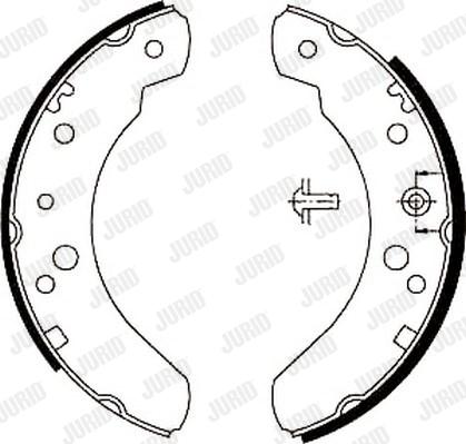 Jurid 361419J - Brake Shoe Set autospares.lv