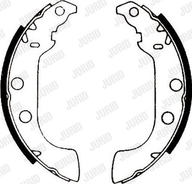 Jurid 361439J - Brake Shoe Set autospares.lv